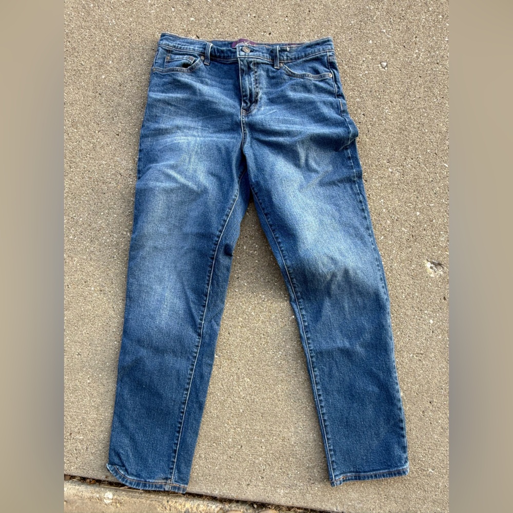 Gloria Vanderbilt Dark Blue Skinny - Boyfriend Jeans